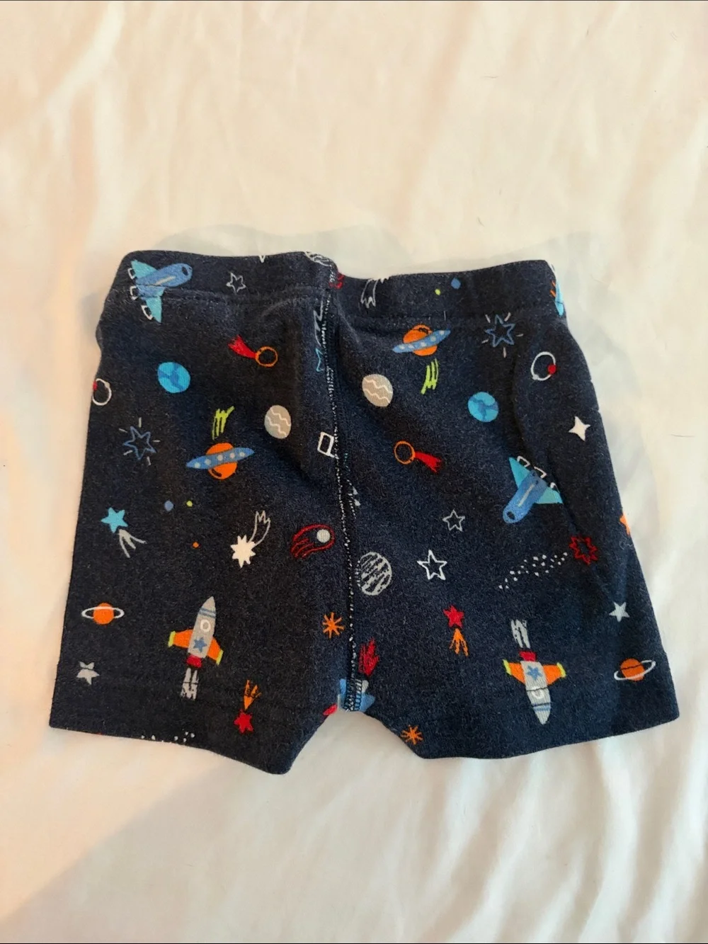 Toddler Navy Space-Print Pajama Set